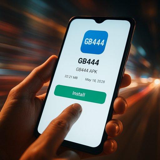 GB444 login screen on Android
